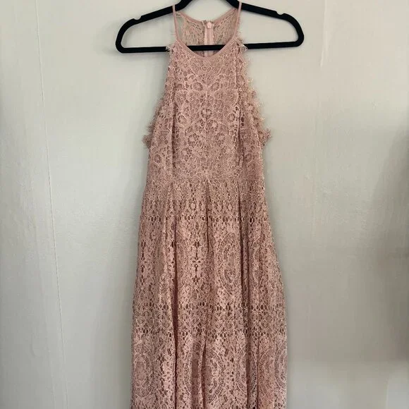 ASOS | Dresses | Blush Lace Semiformal Dress | Poshmark